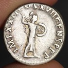 Emperor Domitian Denarius 95ad Ancient Roman Empire Silver Coin Minerva Vf Rome