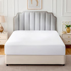 Freshculture Pure Cotton Fitted Sheets Queen Size  300 Thread Count Percale Shee