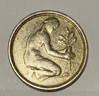 Bank Of German States 50 Pfennig J-very Rare Misprint No Year Of Minting