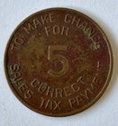 Vintage Arizona State Tax Commission Trade Token cactus Variety