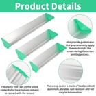3 Pcs Dual Edge Aluminum Emulsion Scoop Coater For Silk Screen Printing Coati   