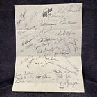 Ultra Rare 1959-60 Boston Red Sox Team Issued Autograph Sheet  Ted Williams Look