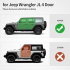 Running Boards For 2018- 2025 Jeep Wrangler Jl Unlimited 4 Door Steel Side Steps