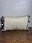 Croscill Decorative Throw Pillow Geometric Border Tie Sides 