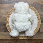 Build A Bear White Teddy Bear Plush 12  Blue Eyes   Nose Babw Vintage 