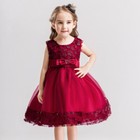 Flower Girls Kids Bow Princess Holiday Tutu Dress Party Wedding Bridesmaid Gown