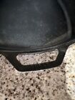 Vintage Lodge Cast Iron Square Skillet Frying Pan 8sq  Sits Flat  Excellent   