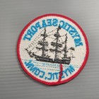 Mystic Seaport Connecticut Charles W  Morgan Ship Embroidered Sew On Patch