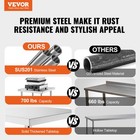 Vevor Stainless Steel Food Prep Table Commercial Kitchen Work Table 14 x24 