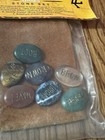 Chakra Stone Set With Brown Draw String Bag Nip 1999