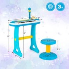 31 Key Kids Piano Keyboard Toy Toddler Musical Instrument W  Microphone Blue