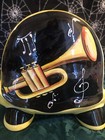 Turov Hand Painted Art Ceramic Turtle Yellow And Black With Musical Notes 9   tall