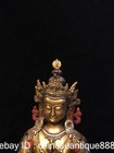 Tibet Buddhism Bronze Gilt Vajradhara Vajrabhairava Goddess Buddha Statue