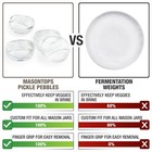 Masontops Pickle Pebble Glass Infinity Weights For Fermenting - Small regular
