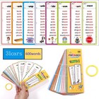 31 Sheets Flash Card 600 Words Phonics Children s Early Childhood Education Kit