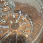 Antique Maytag Sanitary Cheese Preserver Heavy Glass Dish Jar Newton Iowa