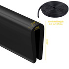 Sheet Metal Edge Protector Self-adhesive U Channel Rubber Trim Black 