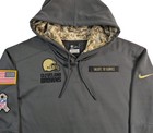 Nike Cleveland Browns Salute To Service Therma Fit Hoodie Mens Xl Fleece