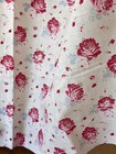 Vintage French Fabric Roses Forget Me Knots Cotton