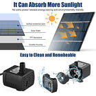 Solar Power Fountain Submersible Floating Water Pump Bird Bath Pond Garden Decor