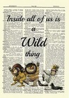 Where The Wild Things Are Dictionary Art Print Poster Picture Maurice Sendak