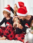  Matching Family Sets Christmas Pajamas Set 6 Years Kids Christmas Hat Plaid