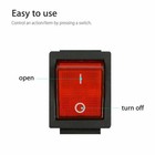 2x On off Toggle Red Led Rocker Switch Dpst  4 Pin Snap-in  Ac 16a 250v 20a 125v