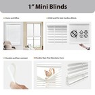 Mainstays 1 In  Cordless  Room Darkening Mini Blind  White 23  W X 48 l