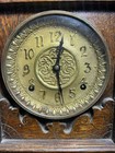 Antique Stunning Carved Wooden Mantle Clock Vintage