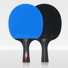 Table Tennis Racket Long Handle Ping Pong Paddle Blue Rubber Home Use