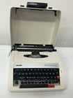 White Olivetti Portable Manual Typewriter Ms 25 Premier Plus With Carry Case