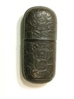Antique B f  Goodrich Gutta Percha Rubber Match Safe Striker Akron Ohio
