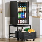 Mini Fridge Stand With Storage Beverage Refrigerator Cooler Stand Table 300lbs