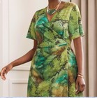 Sz 8 Ashro Green Formal Wedding Church Dinner Party Talitha Fit And Flare Dress