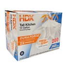 Hdx 13 Gallon Reinforced Top Drawstring Fresh Scented Tall Kitchen Trash Bags Wi