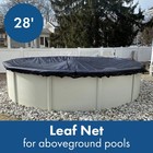 Winter Block Ln28r Pool Leaf Net Cover For Above Ground Pools - 28 Ft Round