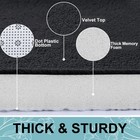 Smiry Memory Foam Bath Mat 30x20  Extra Soft And Absorbent Bathroom Rugs
