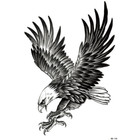 Temporary Large Realistic Eagle Tattoo Black Bird Tattoos Art Waterproof Sticker