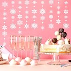 4 Strings White Snowflake Garland  52ft Winter Wonderland Party Decorations 