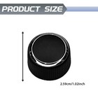 Kuqutidy 2 Pcs Volume Control Knob Radio Replacement For Chevy Black 