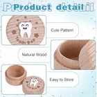 Tooth Fairy Box  3d Carved Cute Tooth Keepsake Box  Wooden Tooth Holder For