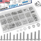 2020pcs Nuts And Bolts Assortment Kit 32-sizes M2 m3 m4 m5 m6 Nut Bolt Washer As