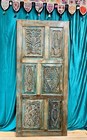Vintage Carved Door Solid Reclaimed Wood Bohemian Rustic Interior Barndoor 80x36