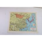Southeast Asia China Japan Korea Mongolia Map Vintage World Atlas 90627