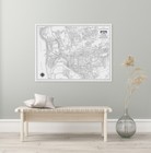 1958 Map Of San Diego California American History Cartography Decor Poster Print