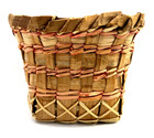 Small Native American Salish Cedar Weave Basket 2 3 8  Northwest Coast
