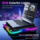 Gaming Laptop Cooling Pad With Powerful Cooler Fans  Rgb Lighting And Phone