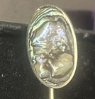 Vintage Mother Of Pearl Stick Pin Brooch Abalone Shell Lapel Cravat Hat Pin