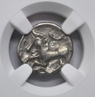Celtic Gaul  Aedui - C mid 1st Century B c  - Ar Quinarius - Ngc Graded Ch Vf