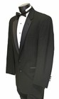 Men s Black Chaps Ralph Lauren Tuxedo Jacket With Flat Front Pants   Bow Tie